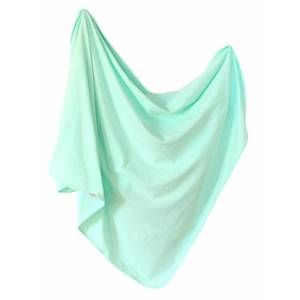 NEW FAWN & FOSTER baby organic cotton swaddle in mint